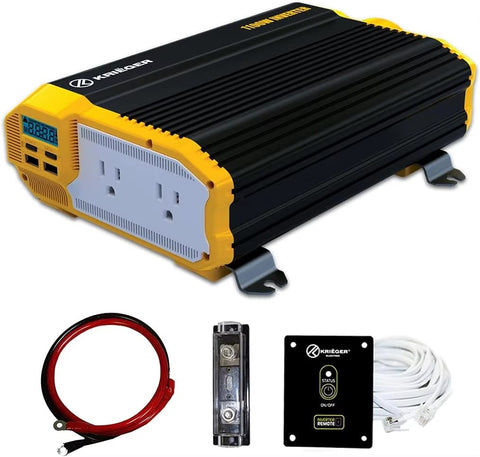 1100 Watt 12V Power Inverter Dual 110V AC