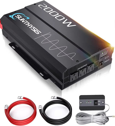 2000W Pure Sine Wave Inverter 12V DC to 120V AC Converter