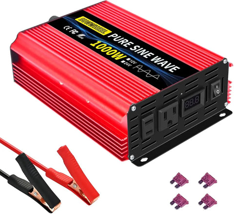 1000 Watt Pure Sine Wave Power Inverter DC 24V to AC 110V