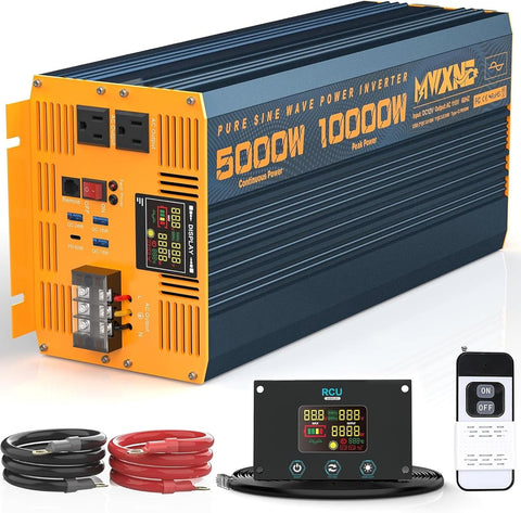 5000 Watt Power Inverter Pure Sine Wave 12V DC to 110V 120V