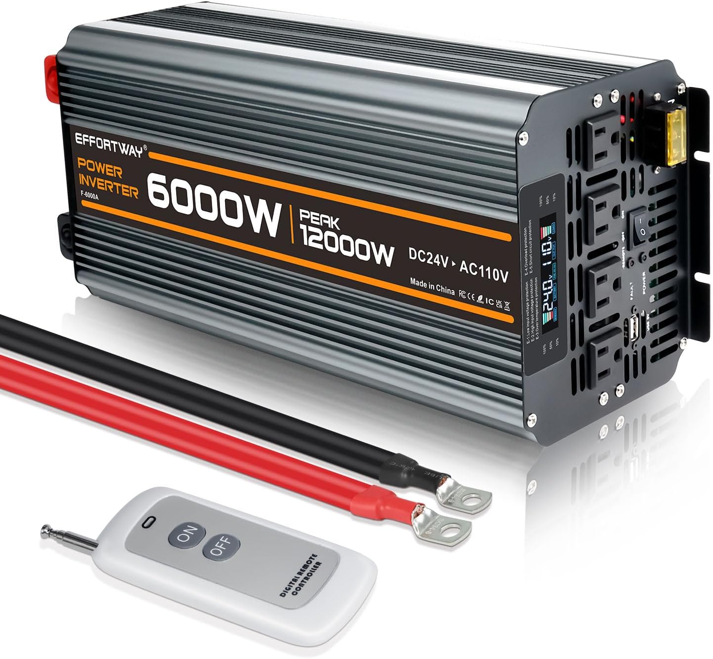 6000 Watt Power Inverter 24V - Effortway | Power Inverters Canada