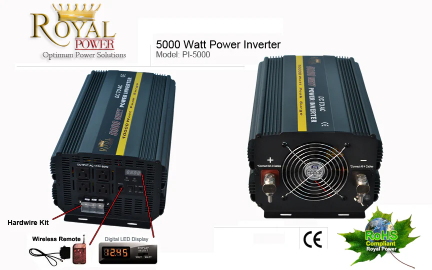 5000 Watt Power Inverter - Royal Power | Power Inverters Canada