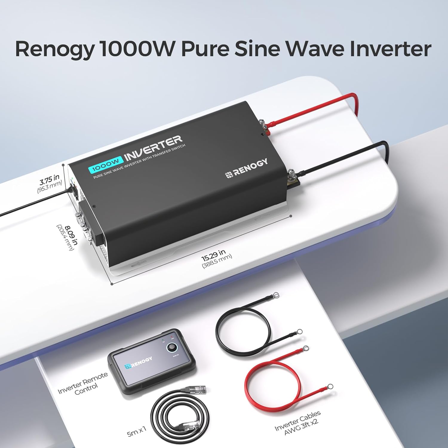 1000 Watt Pure Sine Wave Inverter - Renogy | Power Inverters Canada